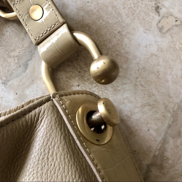 BCBG Maxazria Tote Bag - Cream Leather - Picture 8 of 12